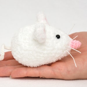 Rat Crochet Mouse toy Plush Mice Kids Gift For kids Stuffed Animal Pet miniature Plush Toy Amigurumi Mini mouse kids stuff plushies Kids toy image 4