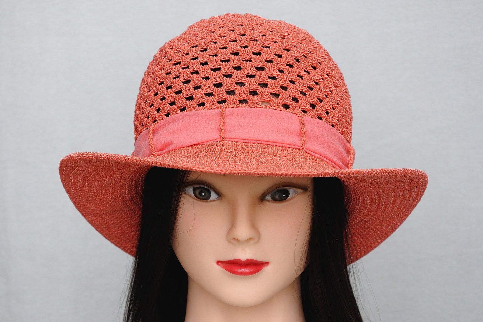 Crochet Sun Hat With Brim Crochet Beach Hat Wide Brim Hat Etsy