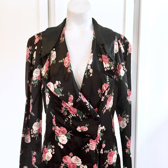 Robe Housecoat - 1940s Nightgown, House Dress, Hou