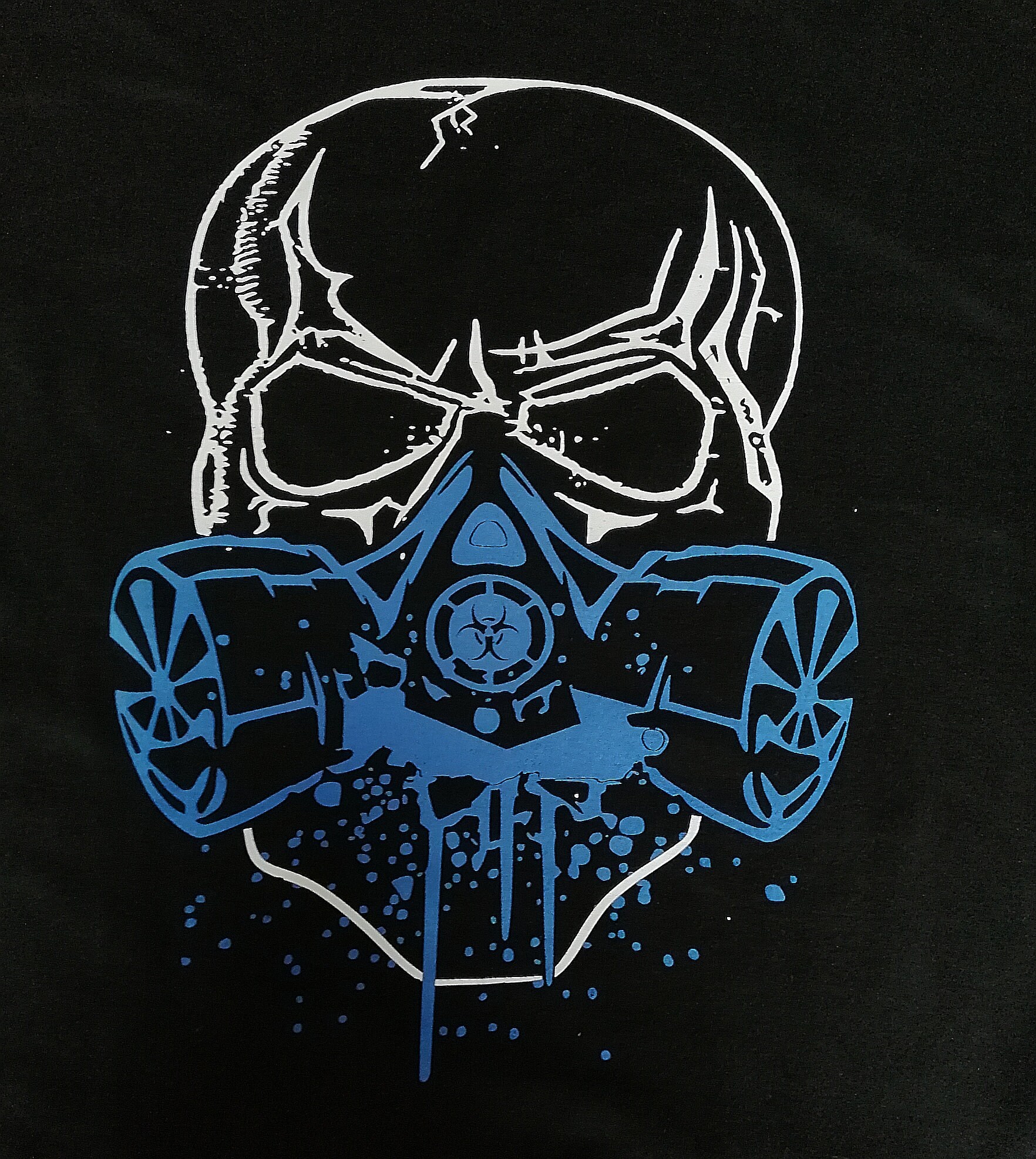 Cyber Goth Cyber Punk Schadel Maske Anarchie Schwarz T Shirt Etsy