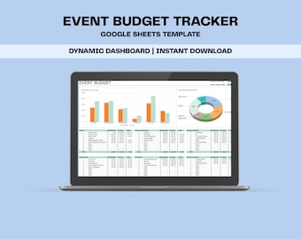 Event Budget Expense Tracker | Google Sheets Template, Event Organization (Digital Download)