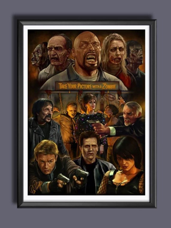 Das Land Der Toten Zombies Horror Fan Kunst A3 Grosse Etsy