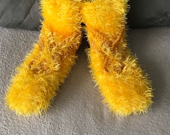 Yellow slippers