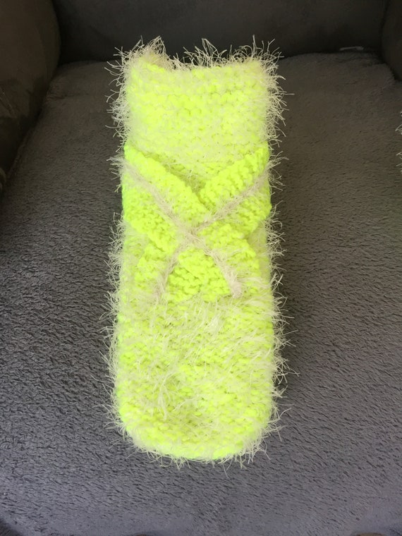 neon yellow booties