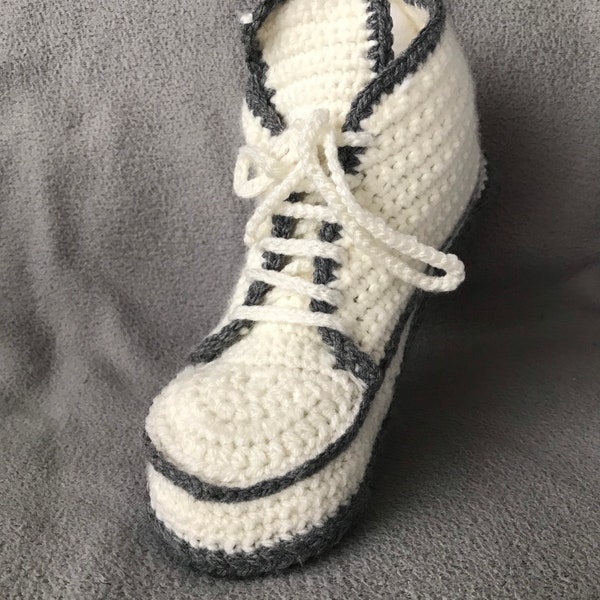 Chaussons basket blanc