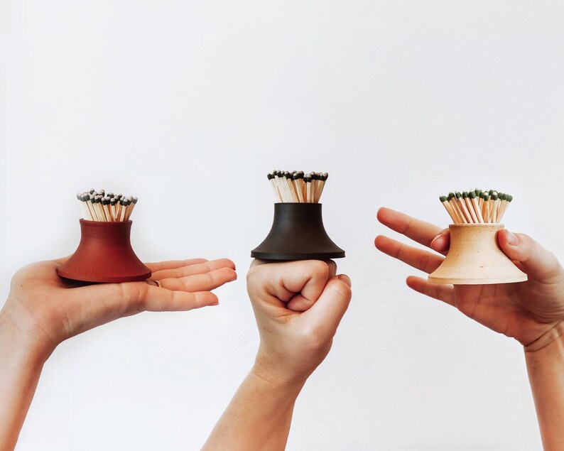 Match Striker Gift Set With Matches Minimalist Decor Etsy