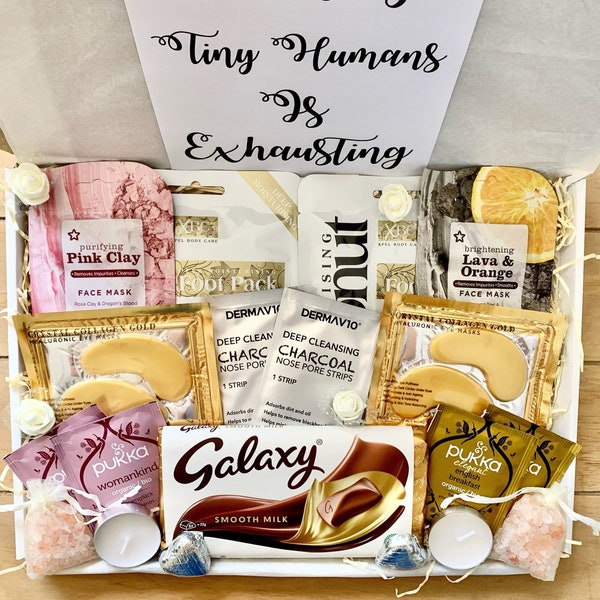 New Parents Gift Box for Couples,Pregnancy Gift for Mum and Dad, Pamper Hamper Spa Gift for Two Home Spa Date Night In Personalised Gift Box