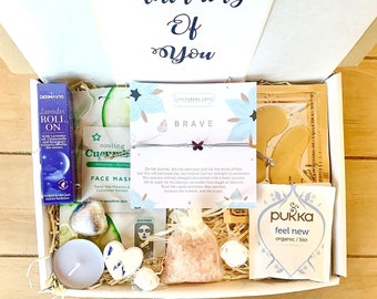 CHEMOTHERAPY CARE PACKAGE, Cancer Recovery Gift Box For Women, Thinking Of You, Get Well Soon, Cancer Self Care Hamper, Cancer Hug in a Box