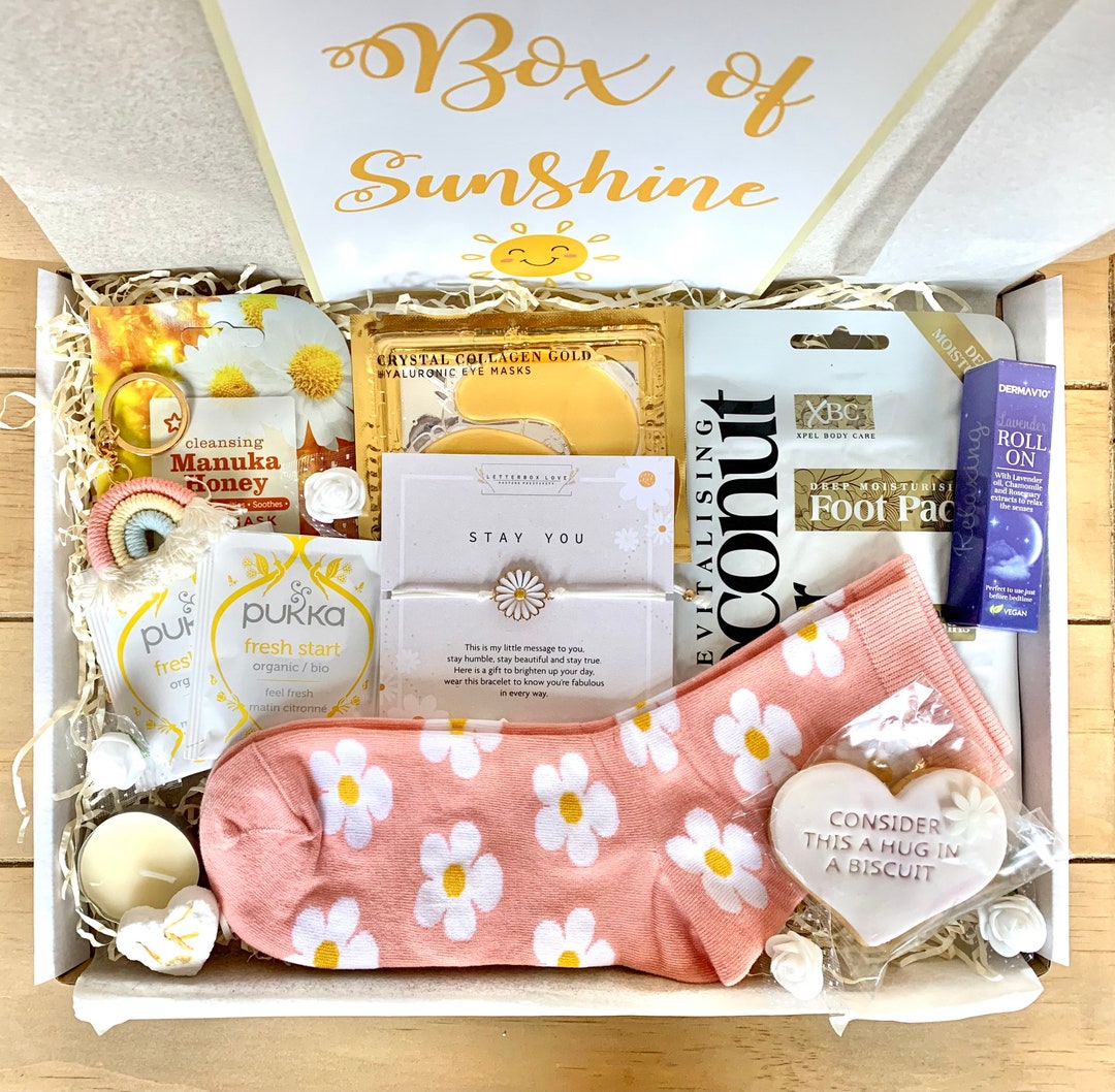 Box of Sunshine ladies Gift Box Birthday Hamper, Pamper Box, Spa Gift