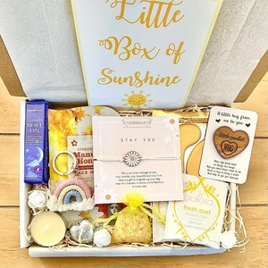 Box of Sunshine Mini Ladies Gift Box- Birthday Hamper, Pamper Box, Spa Gift Box, Care package for her, Birthday gifts, Gift for Her