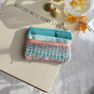 Bolso tejido a mano Rivages, tweed, tejido artesanal, accesorio para bolso