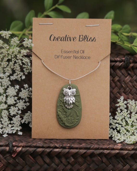 Handmade Essential Oil Diffuser Necklace EO Jewelry Oil Etsy