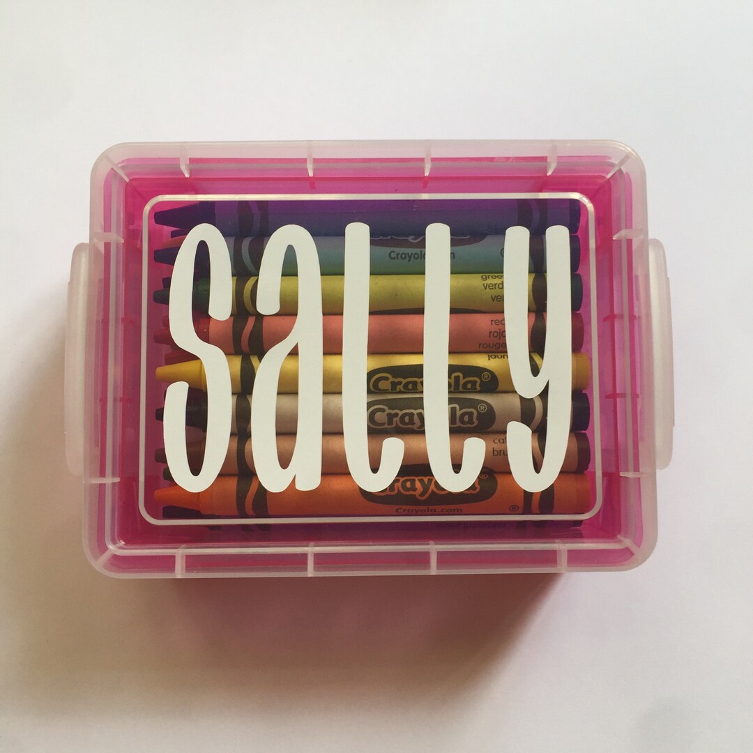 SALE Colorful Crayon Cases with Crayola Crayons Etsy