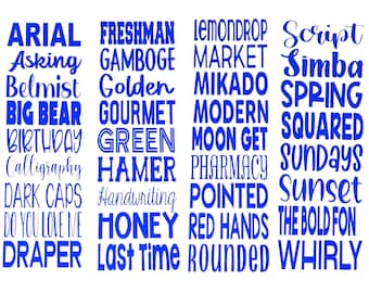 Personalized Name Vinyl Decal (6" and smaller)