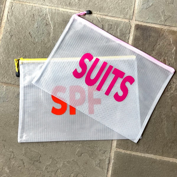 Large Personalized Zipper Bags (16"x11")