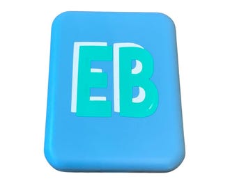 Lucky Peacock: Vinyl Decal for Rectangular Compact Mirror