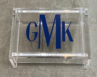 Personalized Acrylic Hinged Container