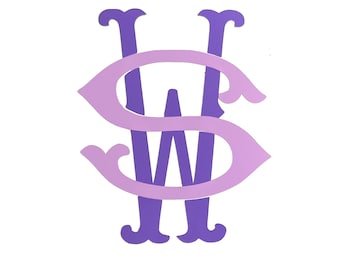 Interlocking Monogram Vinyl Decal (up to 5”)