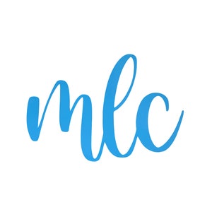 May include: A handwritten word "mlc" in a light blue color.
