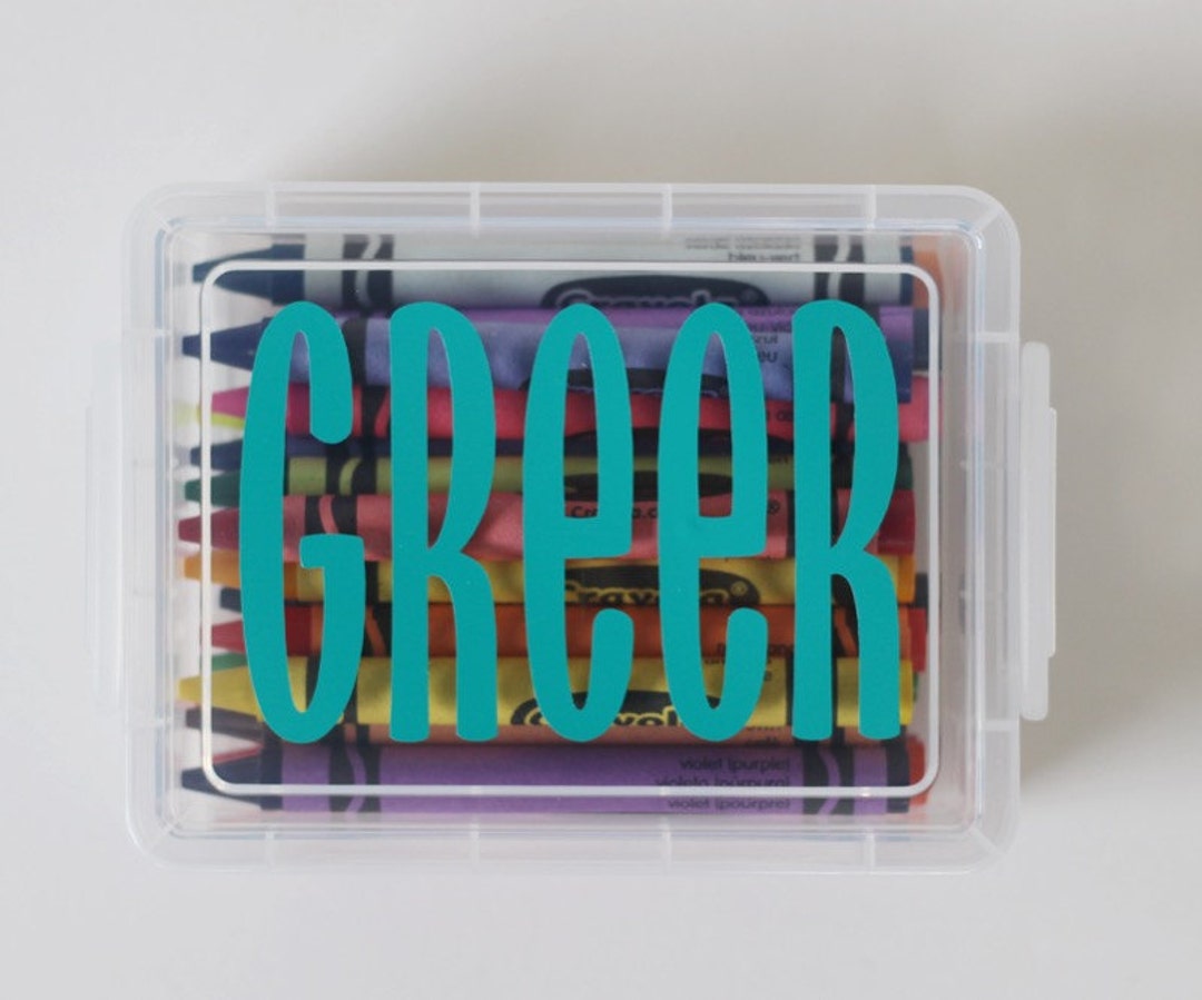 Personalized Crayon Case with Crayons Etsy