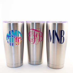 Silver Stainless Steel Insulated Personalized Tumbler (20 oz.)