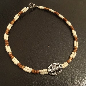 Barley ivory and cream beaded bracelet , unisex beaded bracelet