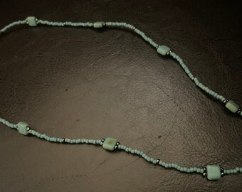 Turquoise and hematite necklace
