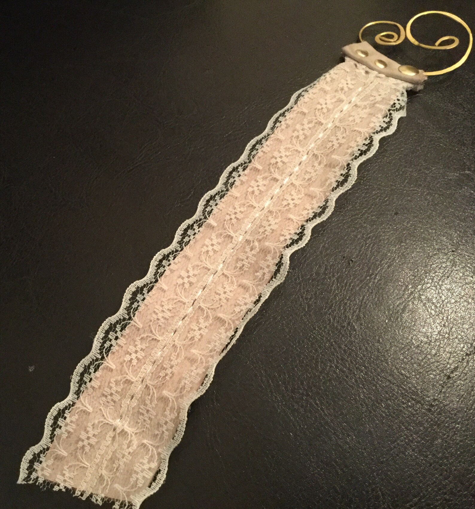 Leather and lace bookmarks handmade leather bookmarks lace Etsy