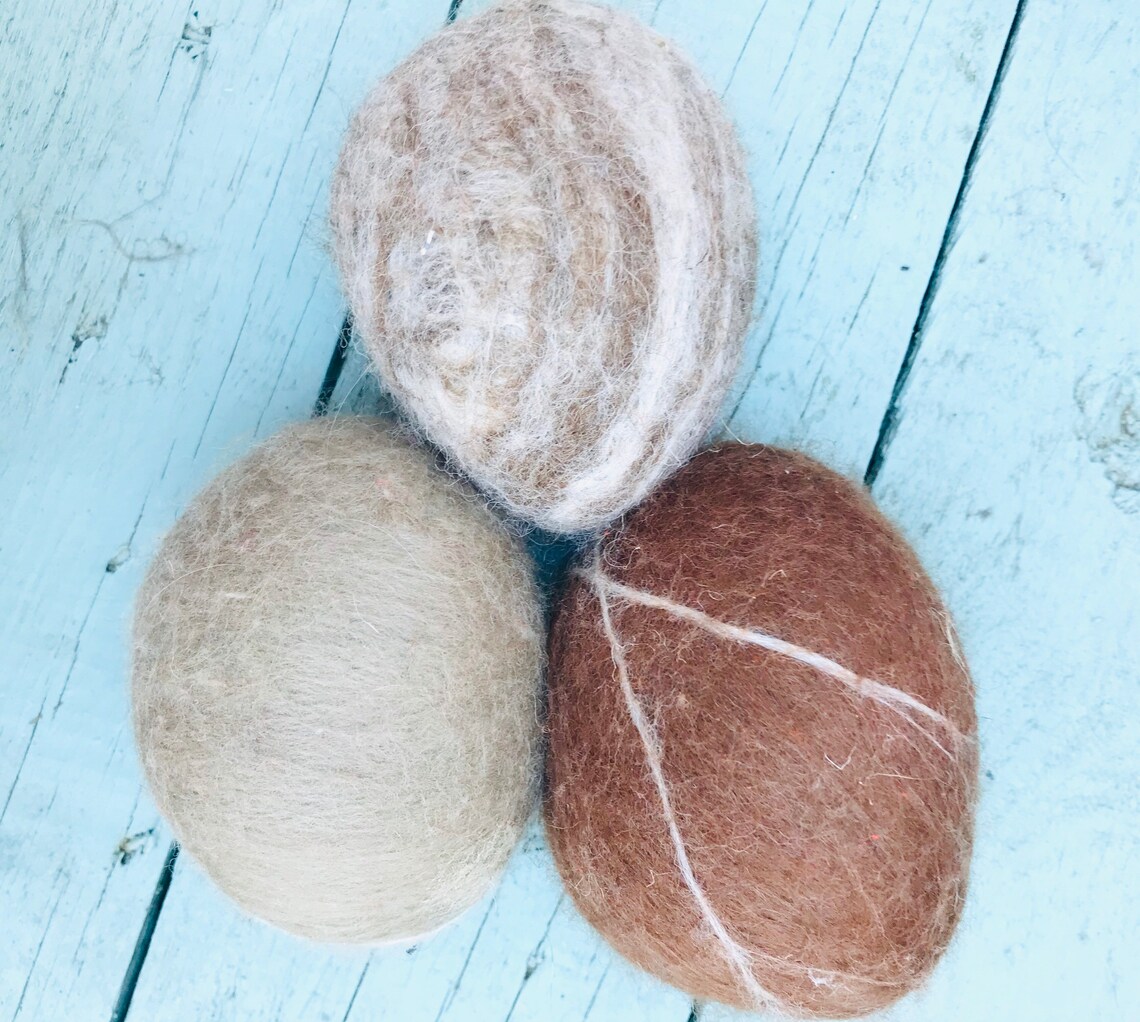 Stone Paperweights Pebble Paper Weights Felted Stone Etsy