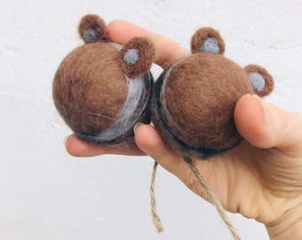 Cat toy, felted cat toy, wool cat toy, cat gift, cat mouse toy, cat present, toy mouse, pet toy, wool mouse for cats.