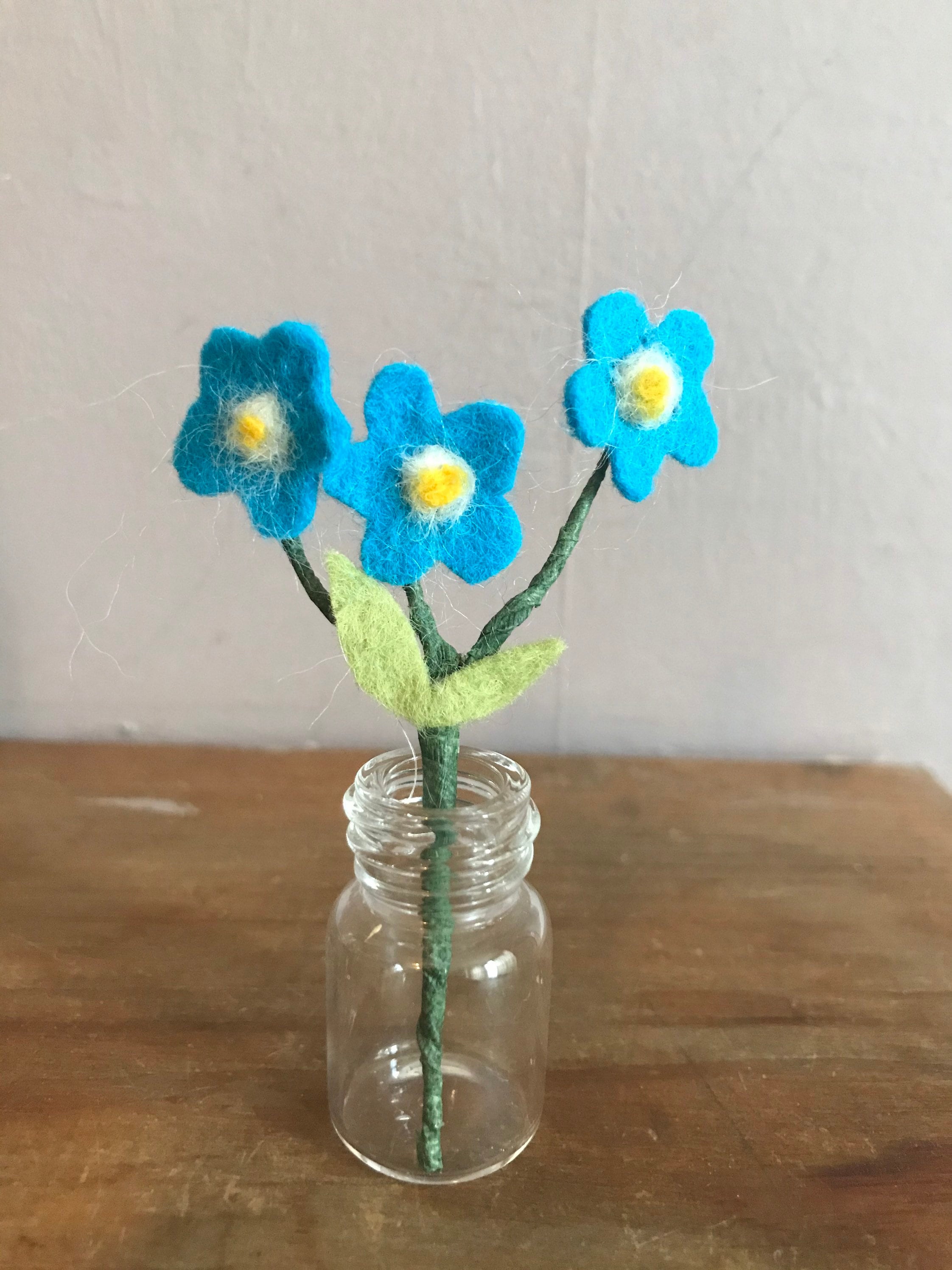 Forget Me Knot Flower, Forget Me Not Decor, Forget Me Not Gift, Felt ...