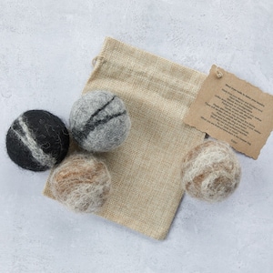 Palline per asciugatrice in lana, palline per asciugatrice, palline per bucato, palline per asciugatrice infeltrita, palline per asciugatrice naturale, palline per asciugatrice, palline per asciugatrice biologica