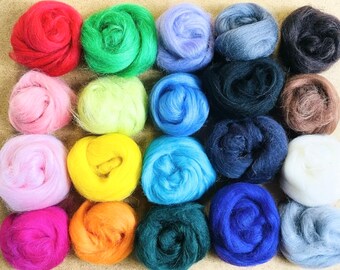 Heidifeathers Drop Spindle Spinning Kit – Natural Wool Tops/Roving, Top Whorl – Made In UK