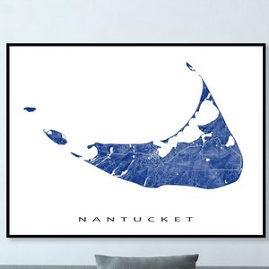 Nantucket Map Poster, Nantucket Print, MA, Massachusetts, Island Art Gifts, Souvenir