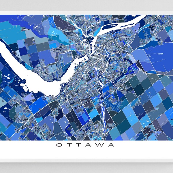 Street Map of Ottawa Etsy