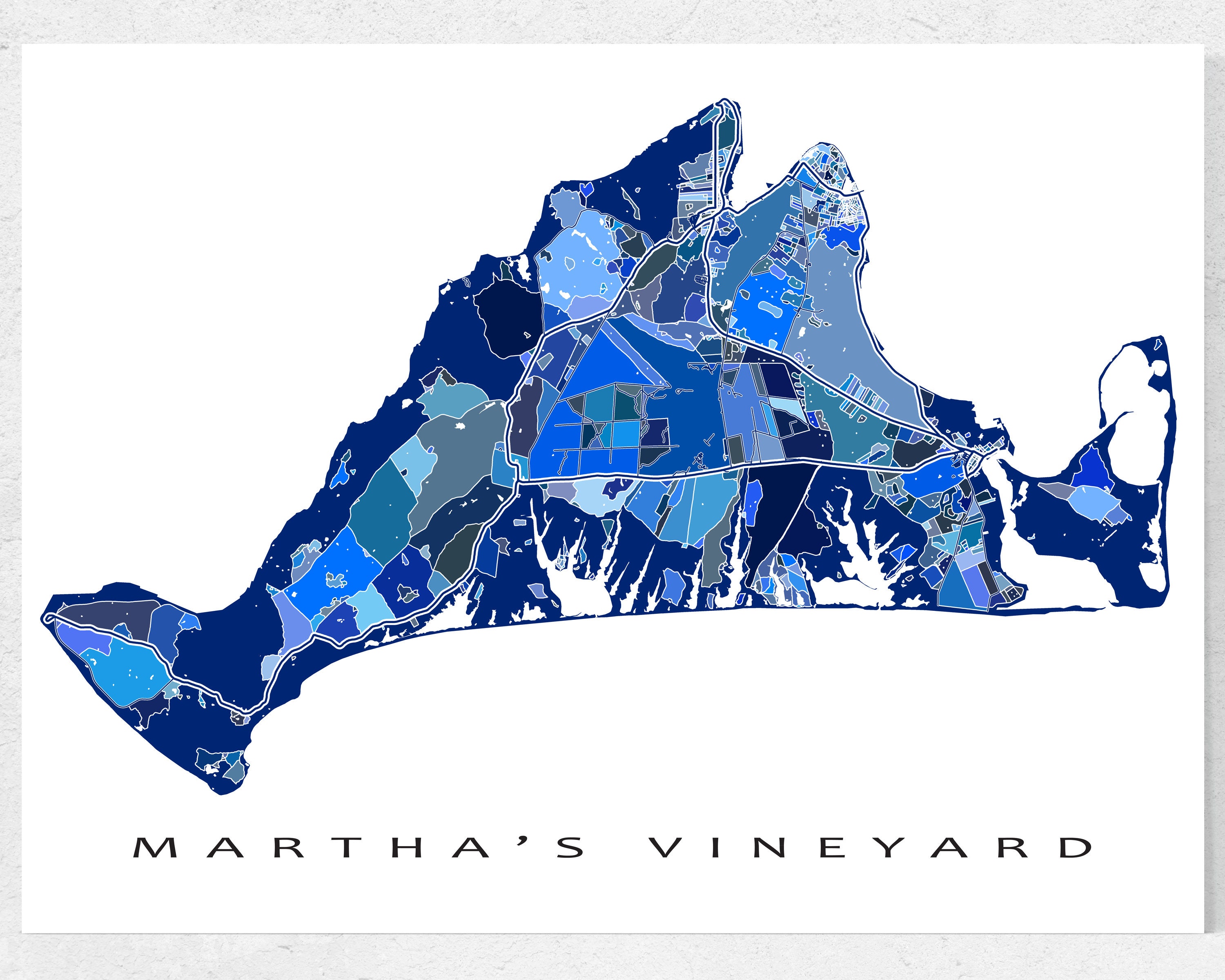 Martha S Vineyard Zip Code Map Marthas Vineyard Map Print And Marthas Vineyard Prints For | Etsy Norway