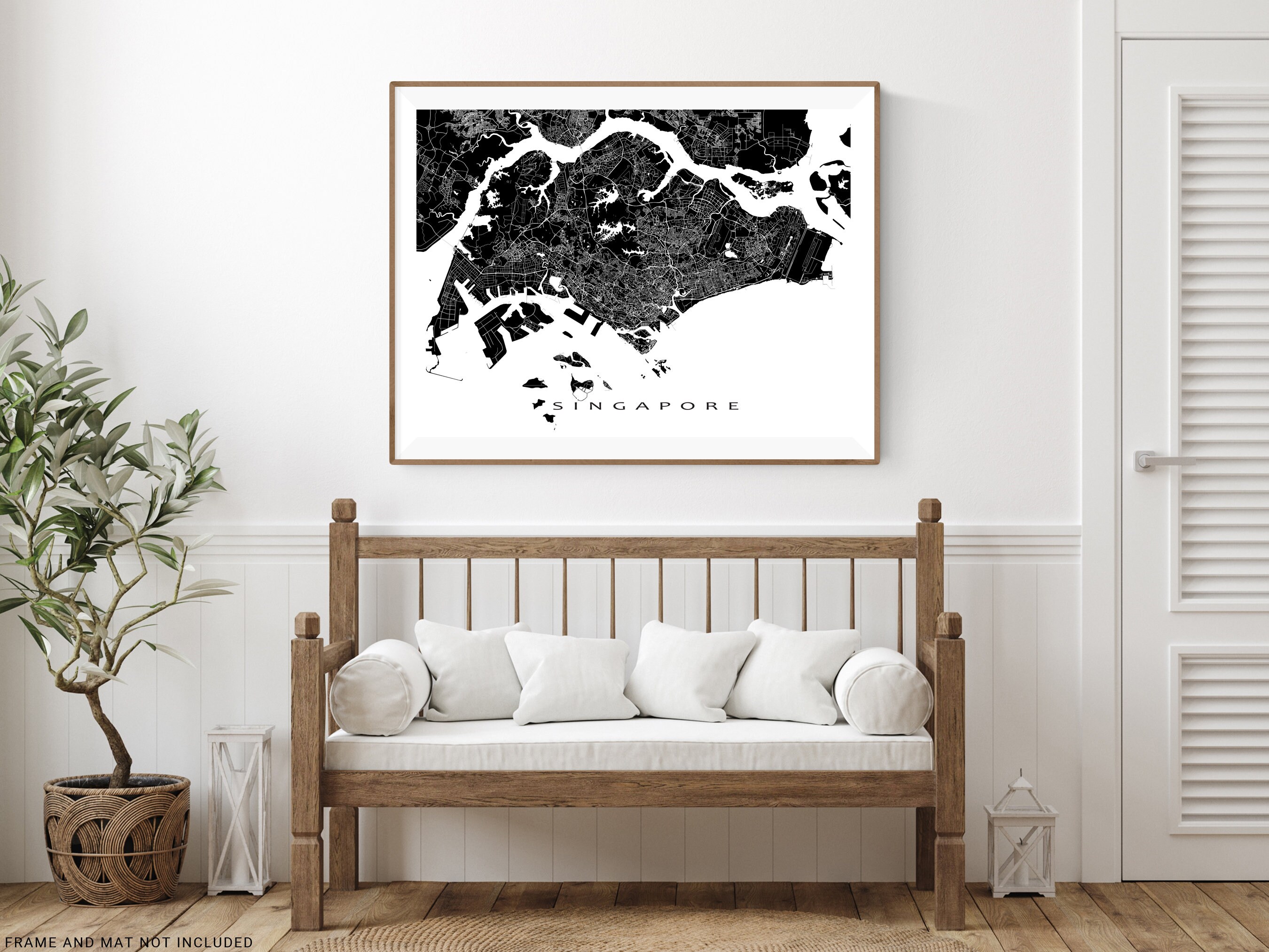 Singapore Map Print Poster, Grid Road Map of Singapore City Street Wall Art  Prints, Southeast Asia Island Country Maps - Etsy