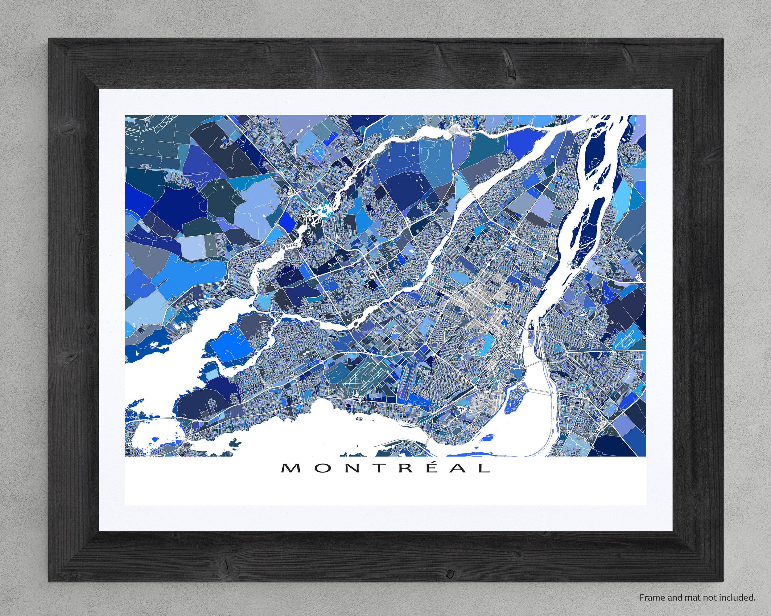 Street Art Montreal Map Montreal Map Print And Montreal Art Prints Quebec Canada | Etsy Uk