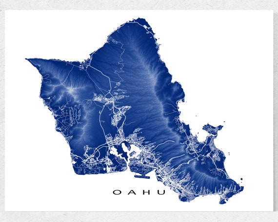 Hawaii map oahu Where is