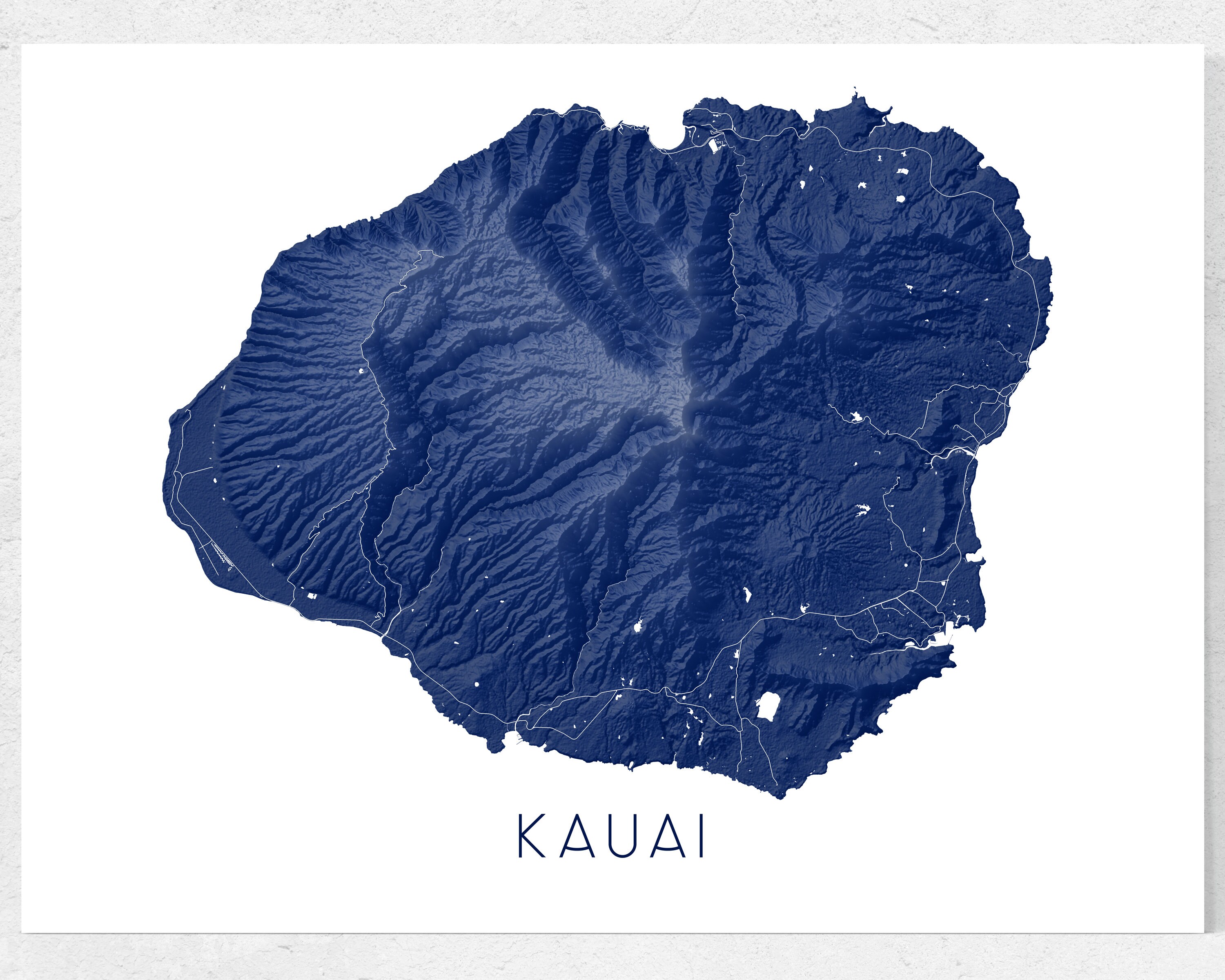 Kauai Art Prints and Kauai Print Maps for Kauai Hawaii Wall Etsy Canada