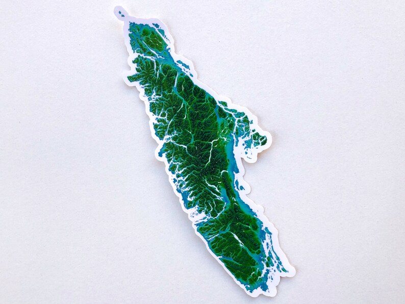 Vancouver Island Sticker Vancouver Island Car Decal Map of Etsy