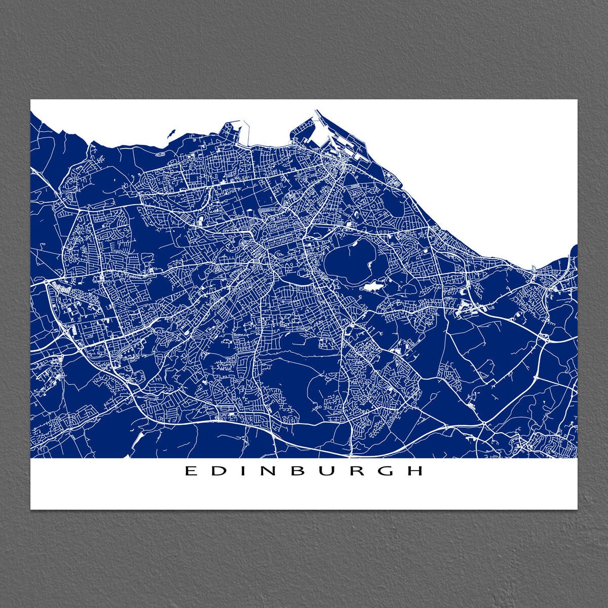 Edinburgh Map Print Edinburgh Art Edinburgh Scotland City Etsy