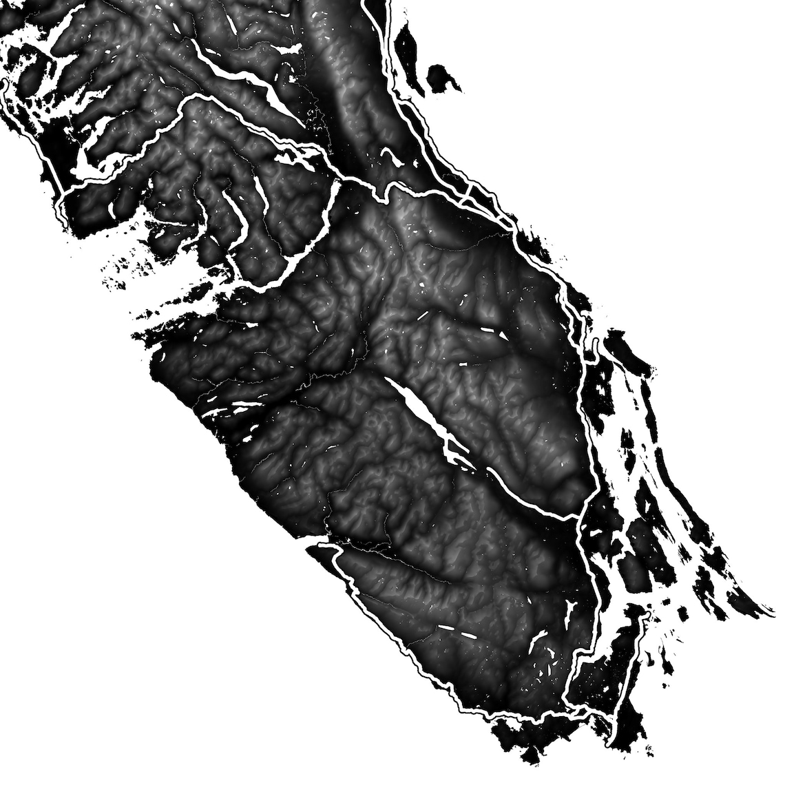 Vancouver Island Print and Vancouver Island Map Wall Art Etsy