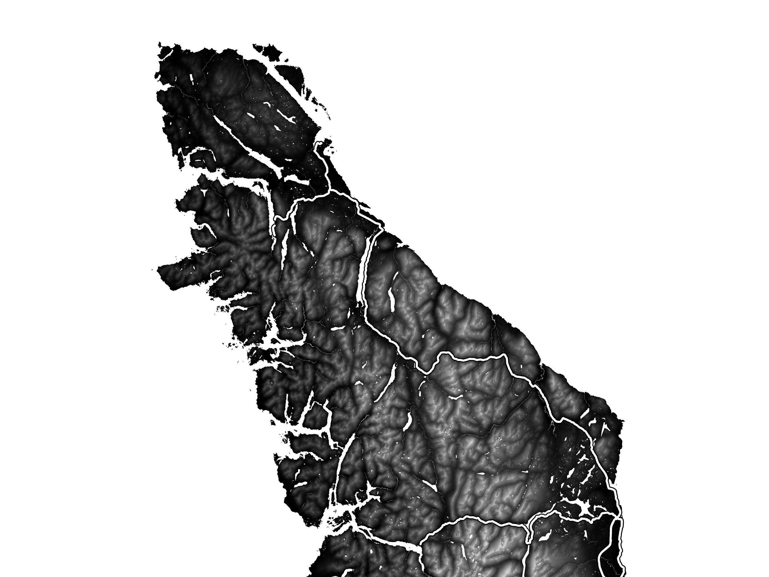 Vancouver Island Print and Vancouver Island Map Wall Art Etsy Canada