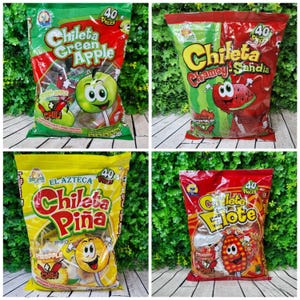 Chileta Paletas Mexican Candy | Dulces Mexicanos | Chille Candy | Mixed Candy | Dulces | Dulces Enchilados | Spicy Candy
