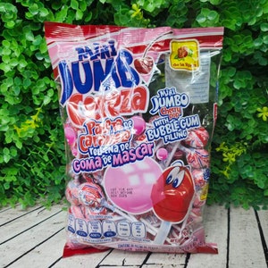 Jumbo Cereza Paletas Mexican Candy | Dulces Mexicanos | Chille Candy | Mixed Candy | Dulces | Dulces Enchilados