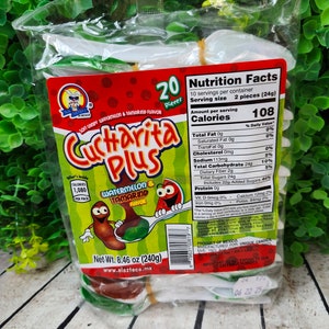 Cucharita Plus Mexican Candy | Dulces Mexicanos | Chille Candy | Mixed Candy | Dulces | Dulces Enchilados | Spicy Candy