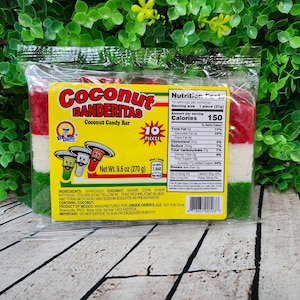 Coconut Banderitas Mexican Candy | Dulces Mexicanos | Chille Candy | Mixed Candy | Dulces | Dulces Enchilados | Spicy Candy