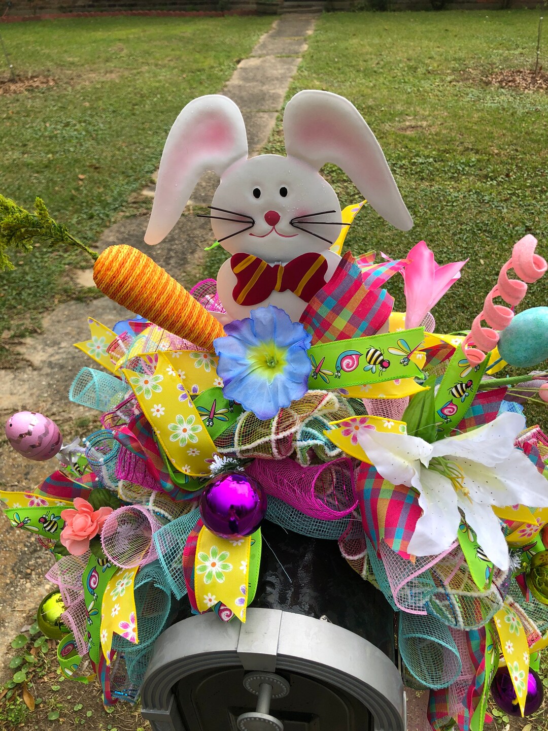 Large Easter Mailbox Topper, Easter Mailbox Swag, Easter Mailbox Decoration Etsy