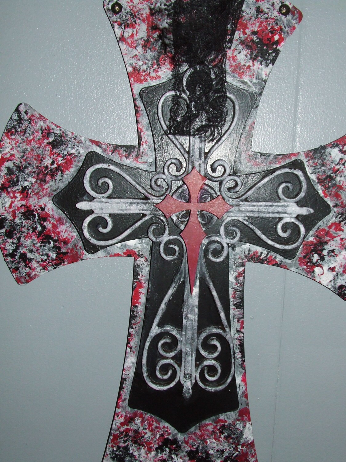 Large Decorative wall crosses wooden and metal crosses Etsy
